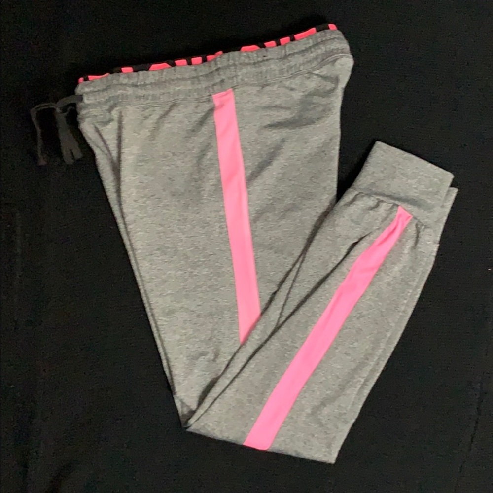 LOVE joggers size M grey/hot pink